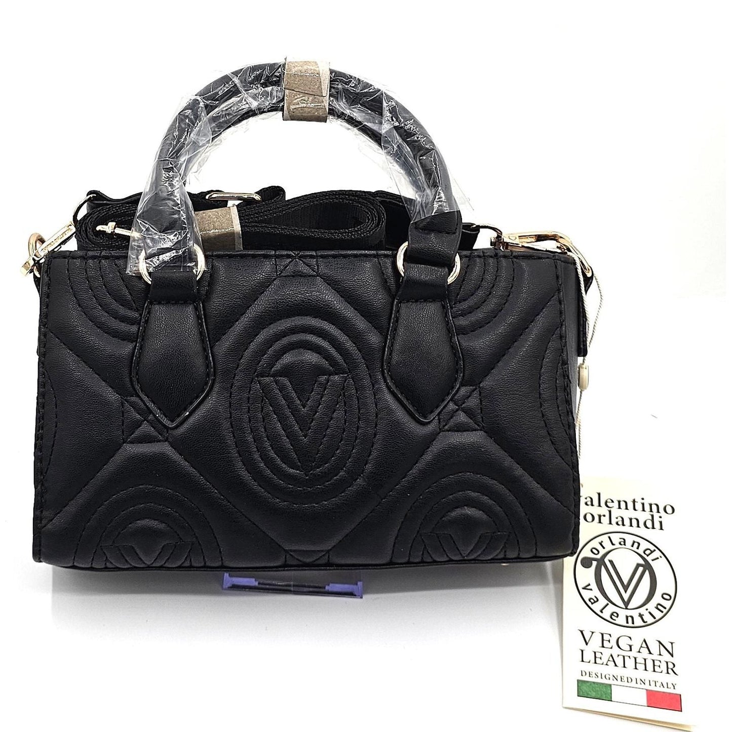 Vegan Leather Quilted Handbag