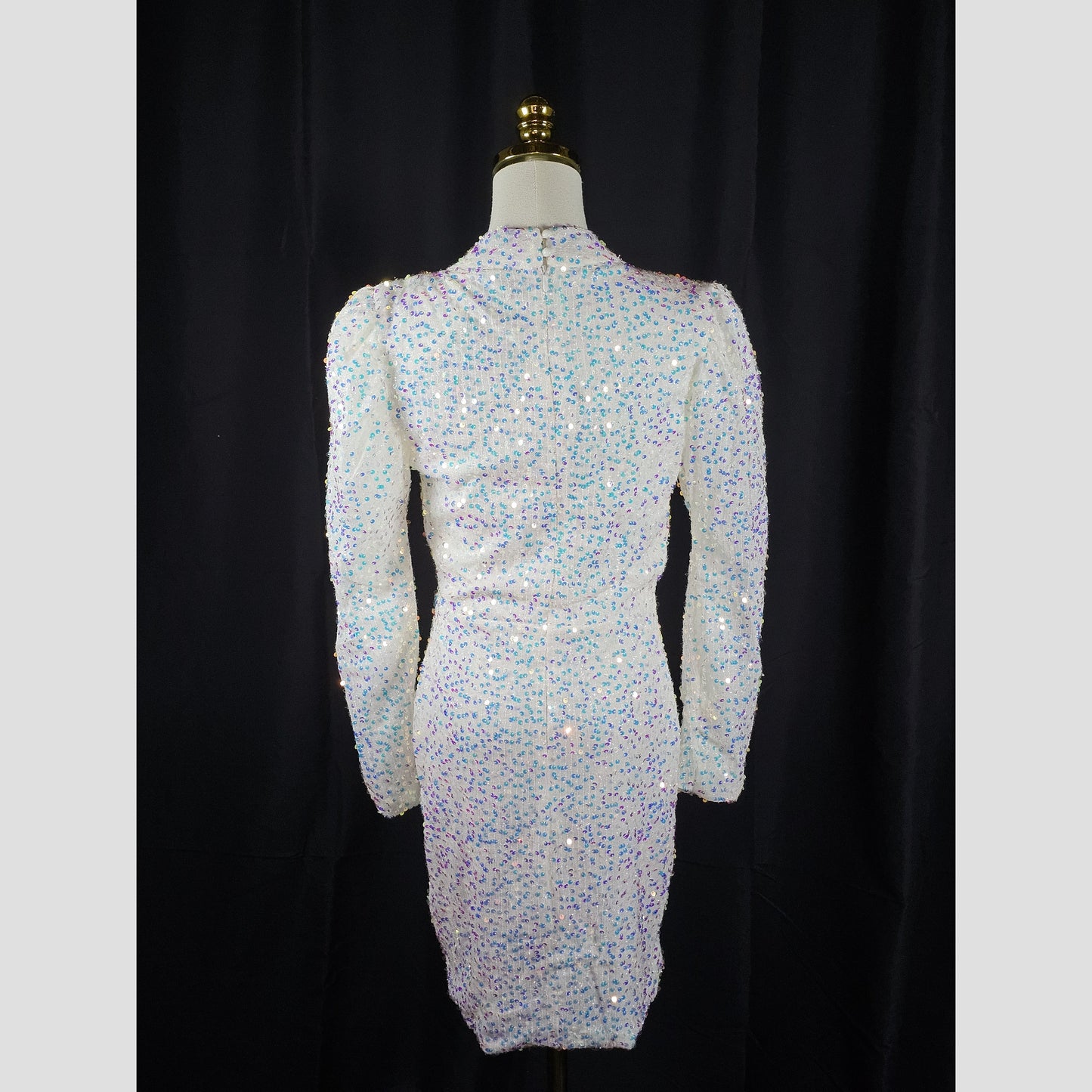 Dazzling Ice Queen Cocktail Dress with a Splash of Sparkle