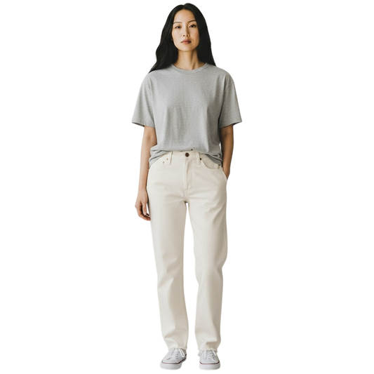 Classic Creamy White Women's Jeans - The Pants That Whisper Style