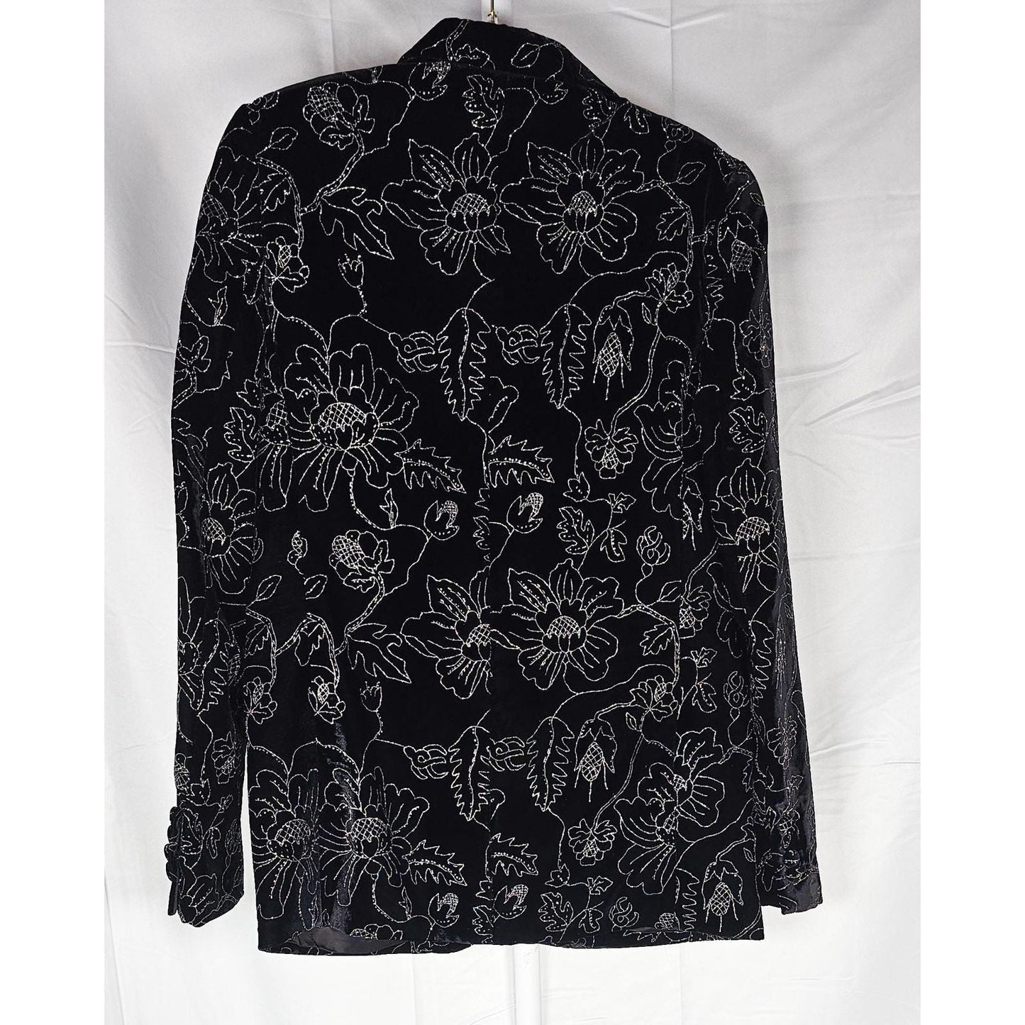 Black & Silver Enhanced Blazer - Power Dressing Perfected