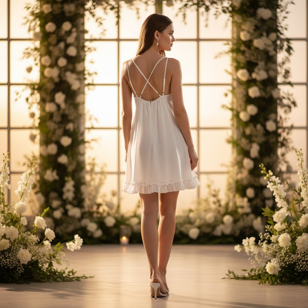 Whimsical White Wonderland Dress: Float into Fashion