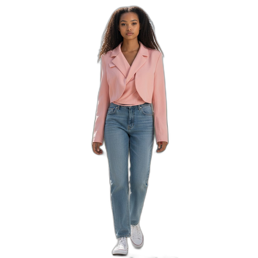 Chic Cropped Blazer for the Bold and Stylish