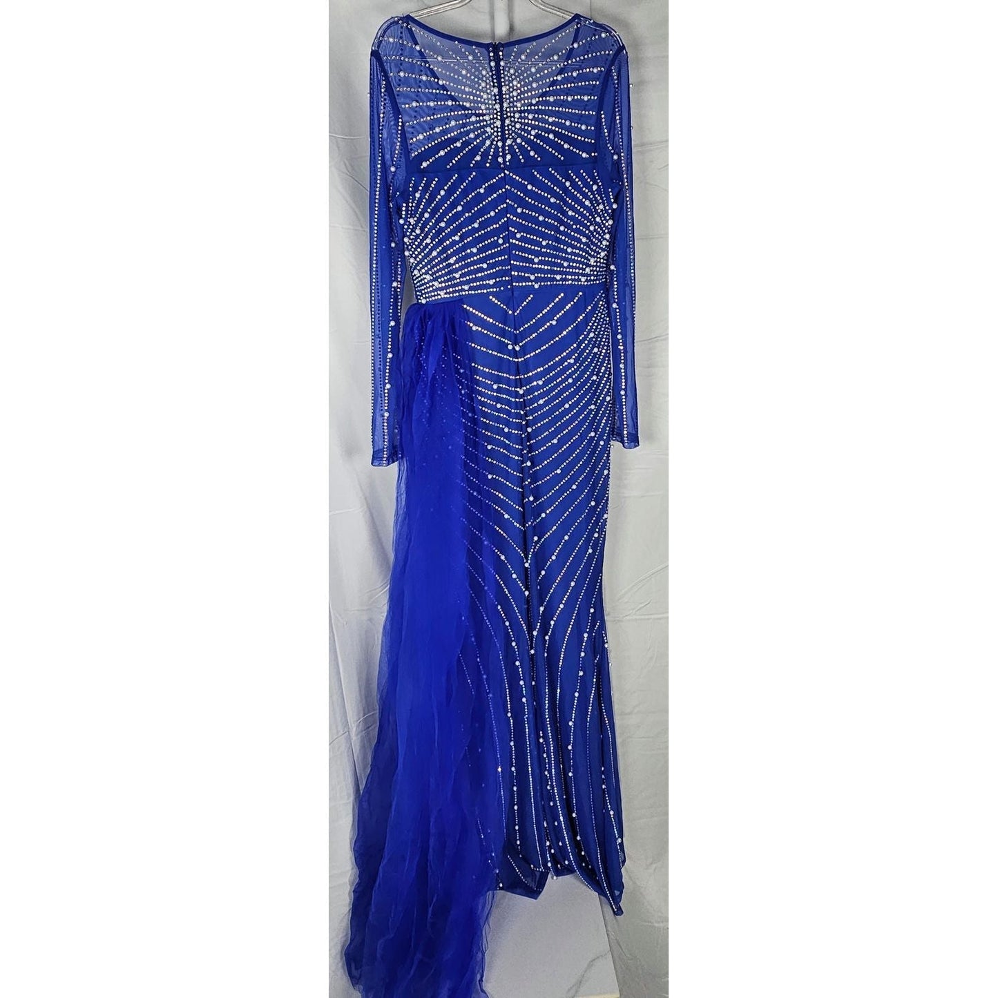 Sequined Party Dress - Royal Blue Brilliance