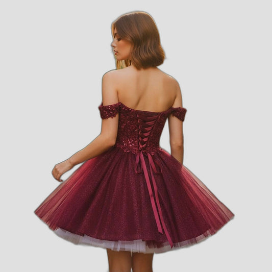 Burgundy Dream: The Tutu-tally Gorgeous Party Dress