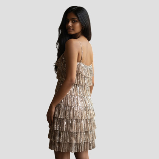 Glimmering Delight: The Perfect Party Fringe Dress