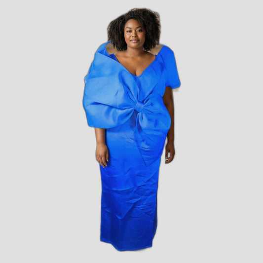 Royal Blue Majesty: The Dress That Commands Attention