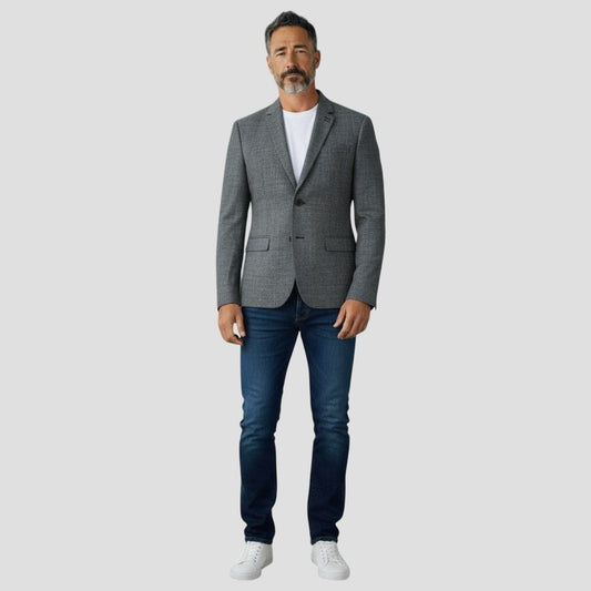Back-Buttoned Charisma Blazer: Style Meets Secret Agent Vibes
