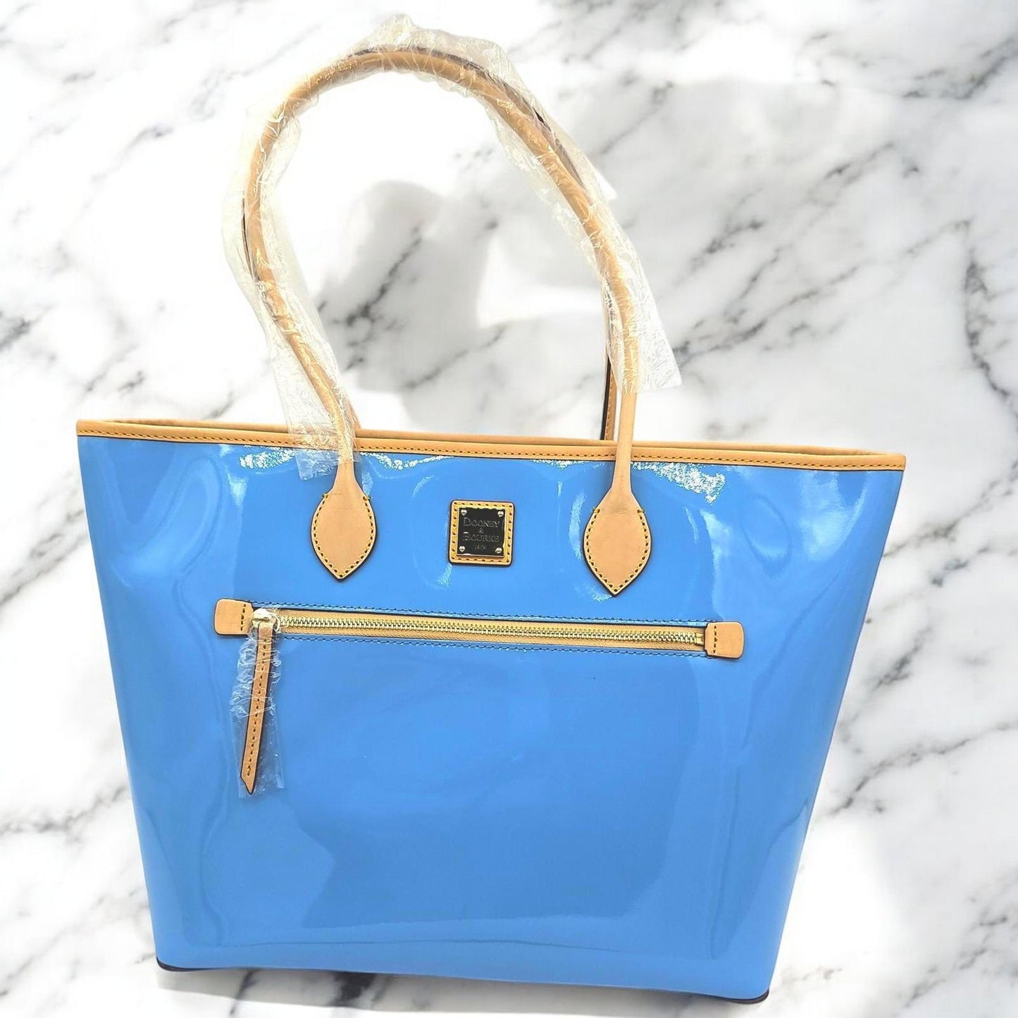 Large Patent Leather Tote-Your Essentials Deserve a Glossy Ride