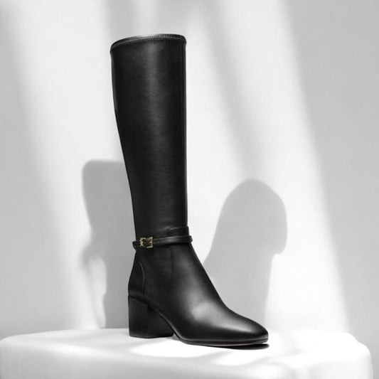 Ella Block Heel Boot 9 Wide