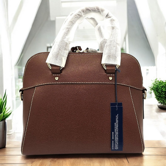 Elegant Saffiano Cameron Leather Handbag