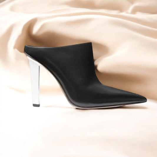 Halle Leather Mule Pump