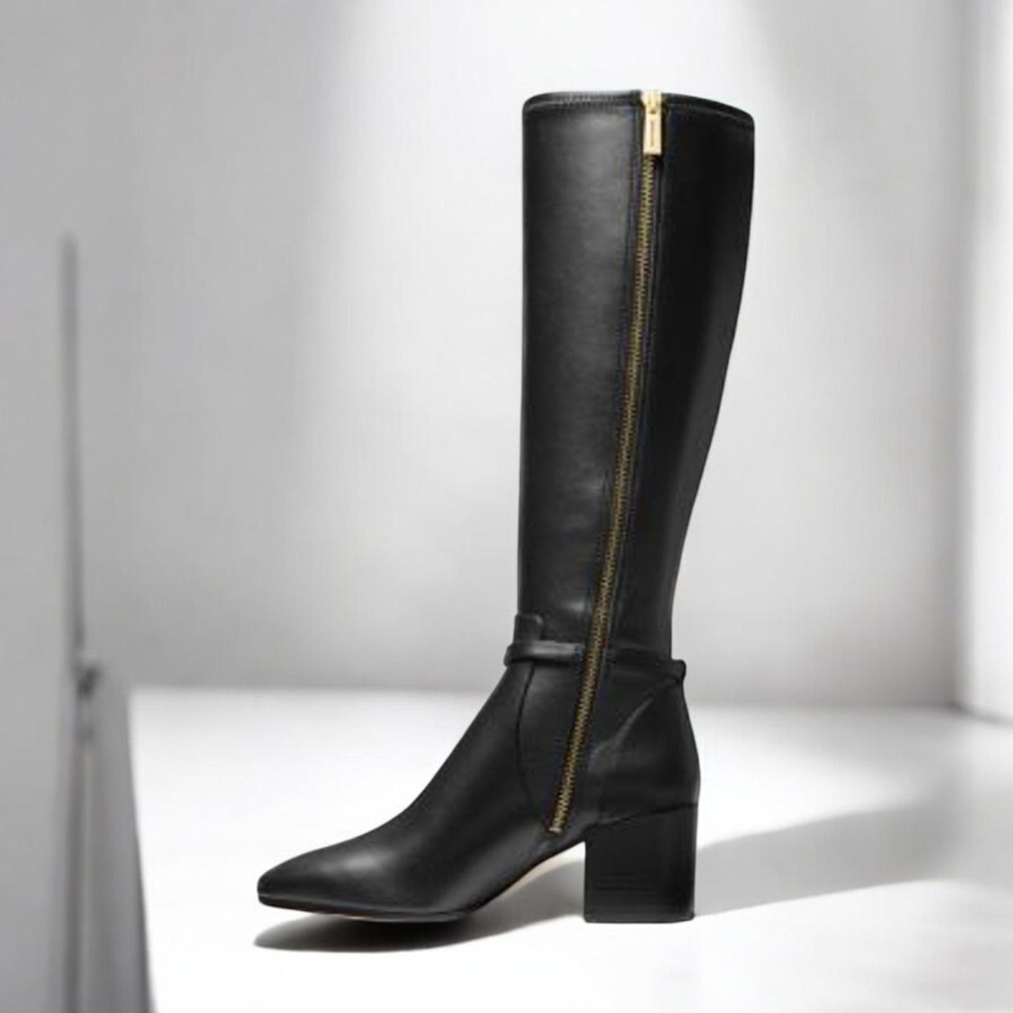 Ella Block Heel Boot 9 Wide
