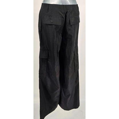 Sleek Women's Cargo Parachute Jeans - Utility Meets Style!