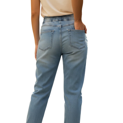 Light Wash Distress Straight Leg - Your New Lazy Day Bestie