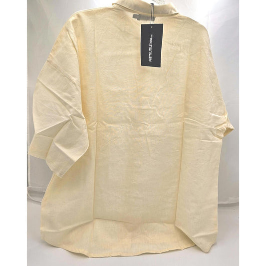 Linen Oversized Shirt - Creamy Dreamy Edition