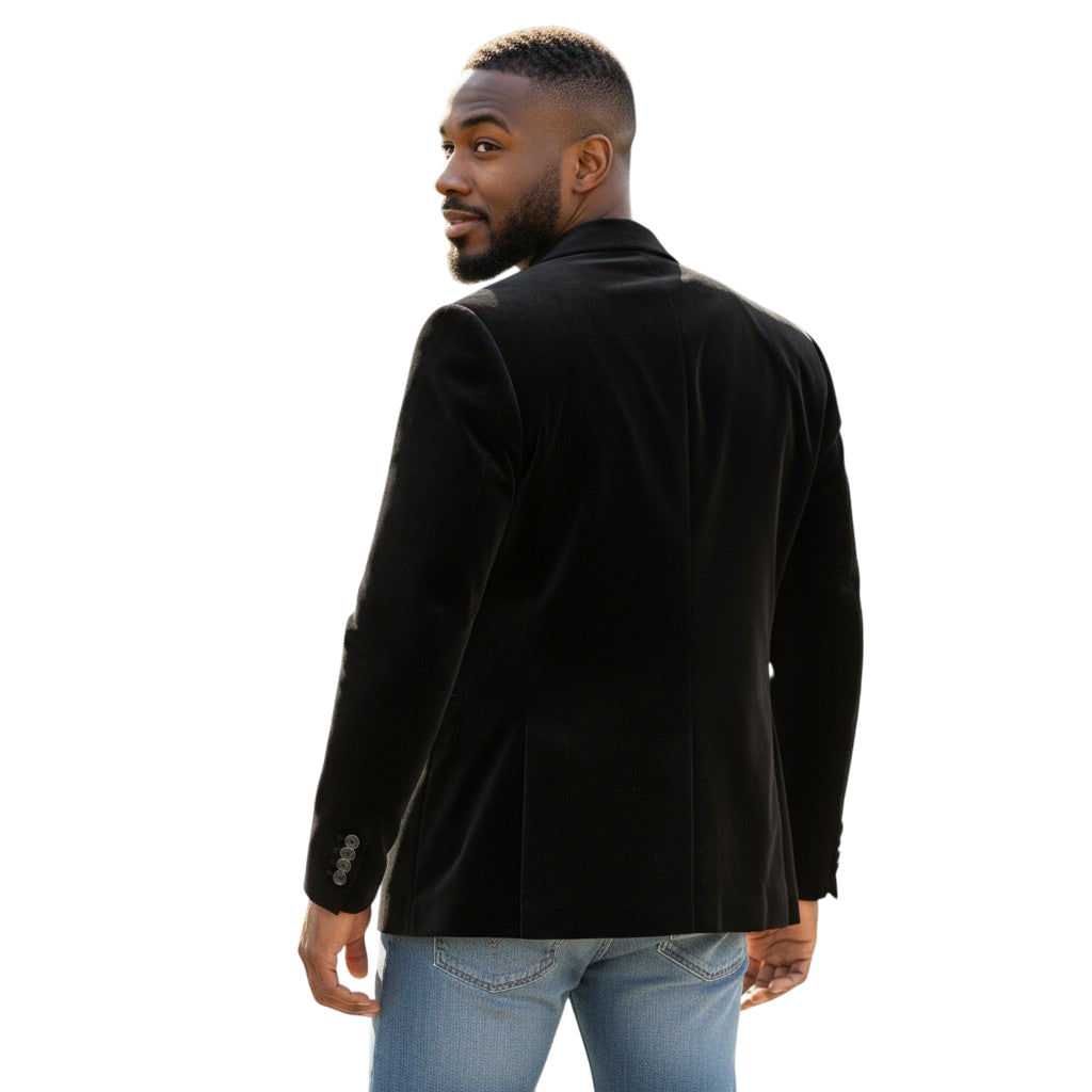 Velvet Victory: The Double Button Chic Blazer