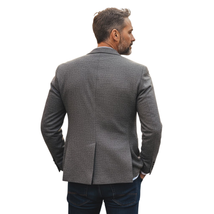 Back-Buttoned Charisma Blazer: Style Meets Secret Agent Vibes