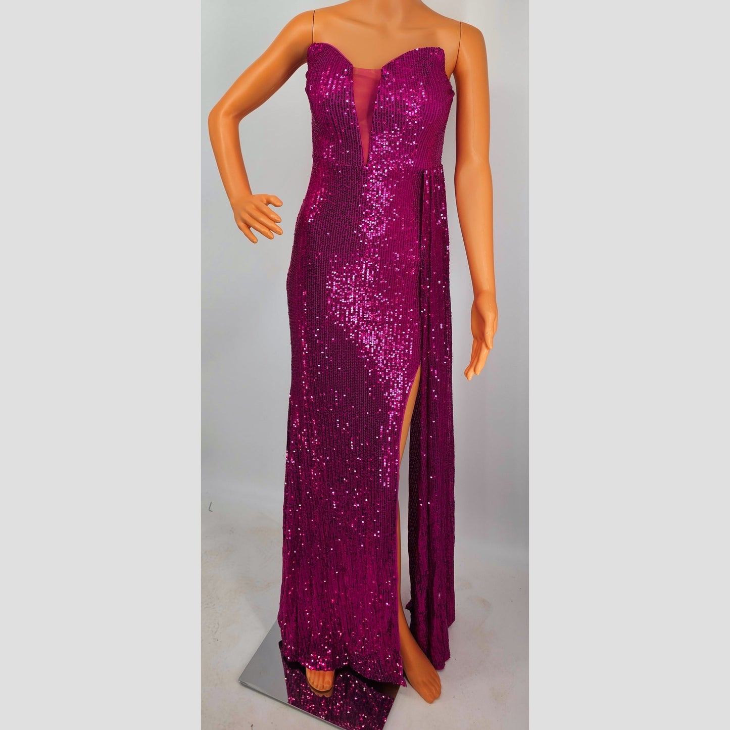 Sparkle Like You Mean It Strapless Sequin Gown
