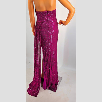 Sparkle Like You Mean It Strapless Sequin Gown