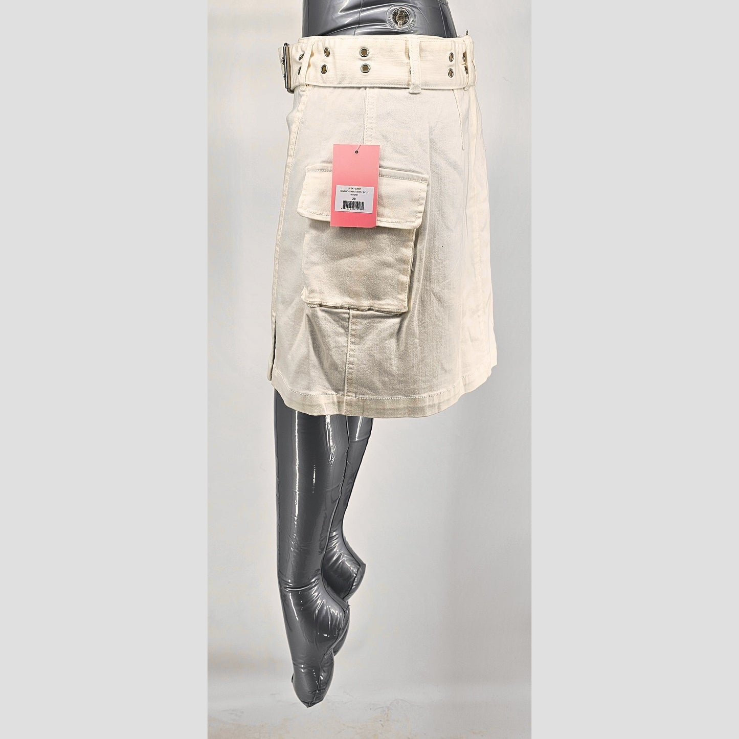 Denim Cargo Skirt w Utility Meets Style!