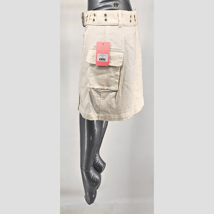 Denim Cargo Skirt w Utility Meets Style!