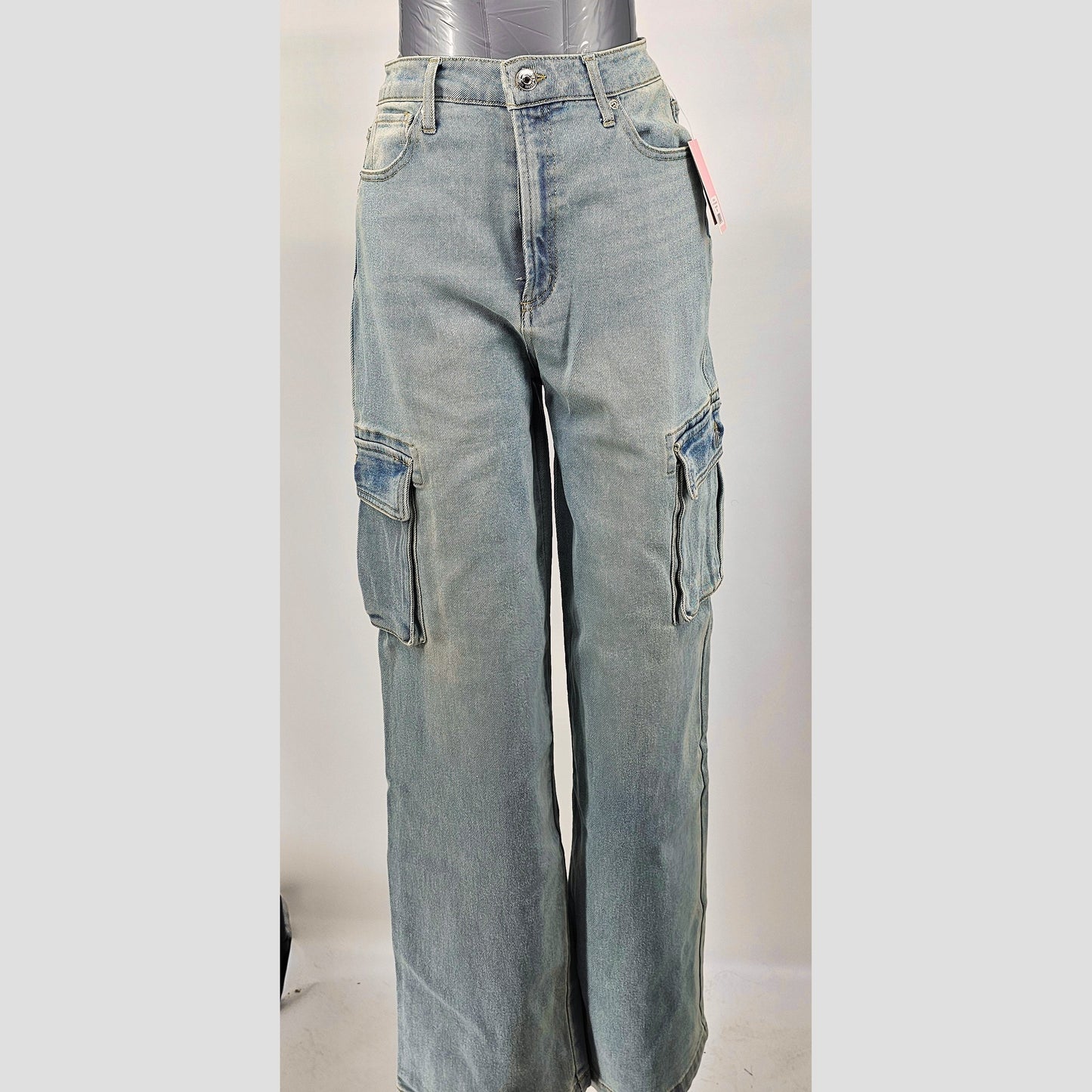 Women's Cargo Jeans - Dreams with Pockets Galore