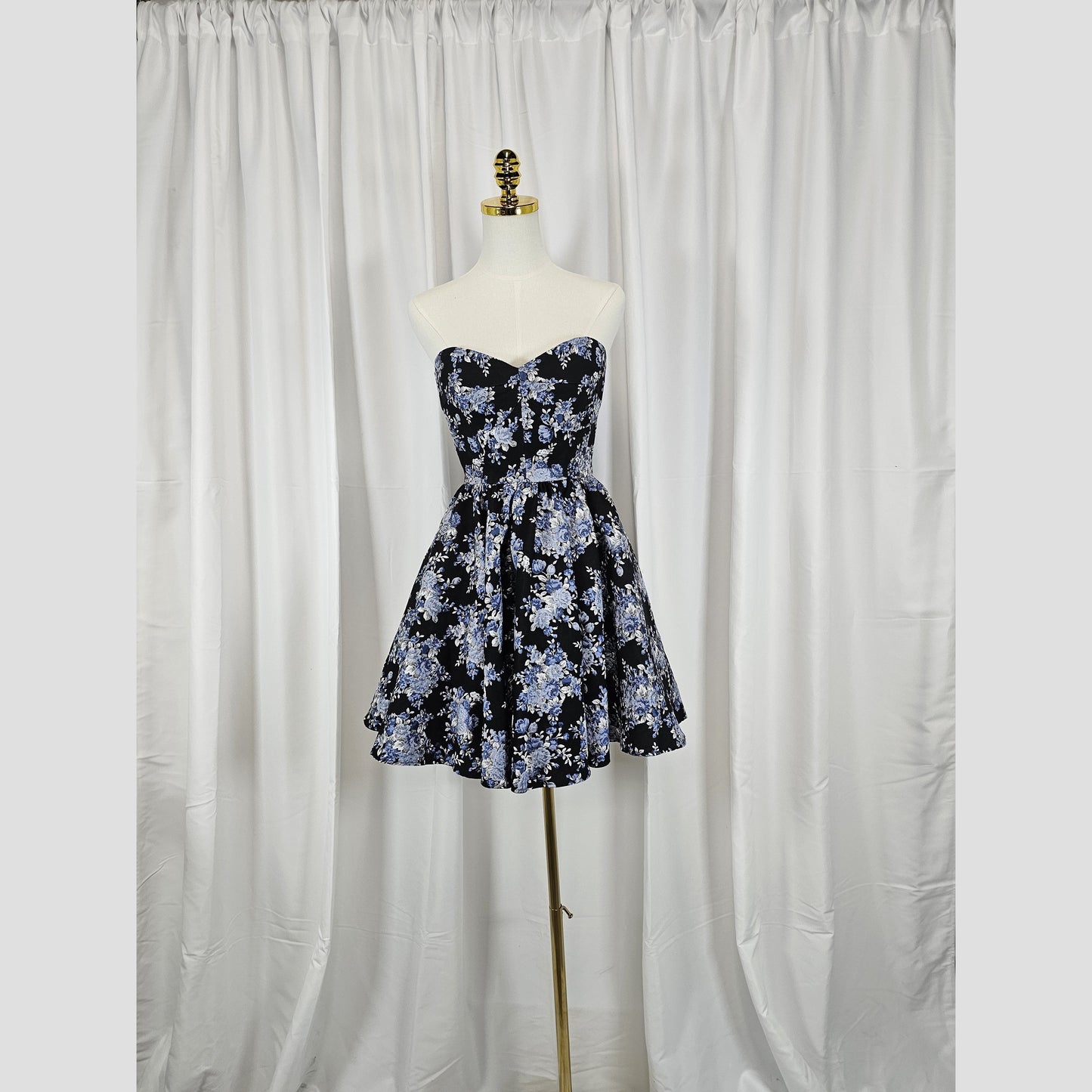Floral Fantasy Fit-and-Flare Dress: Where Elegance Blooms