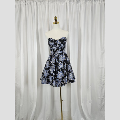 Floral Fantasy Fit-and-Flare Dress: Where Elegance Blooms