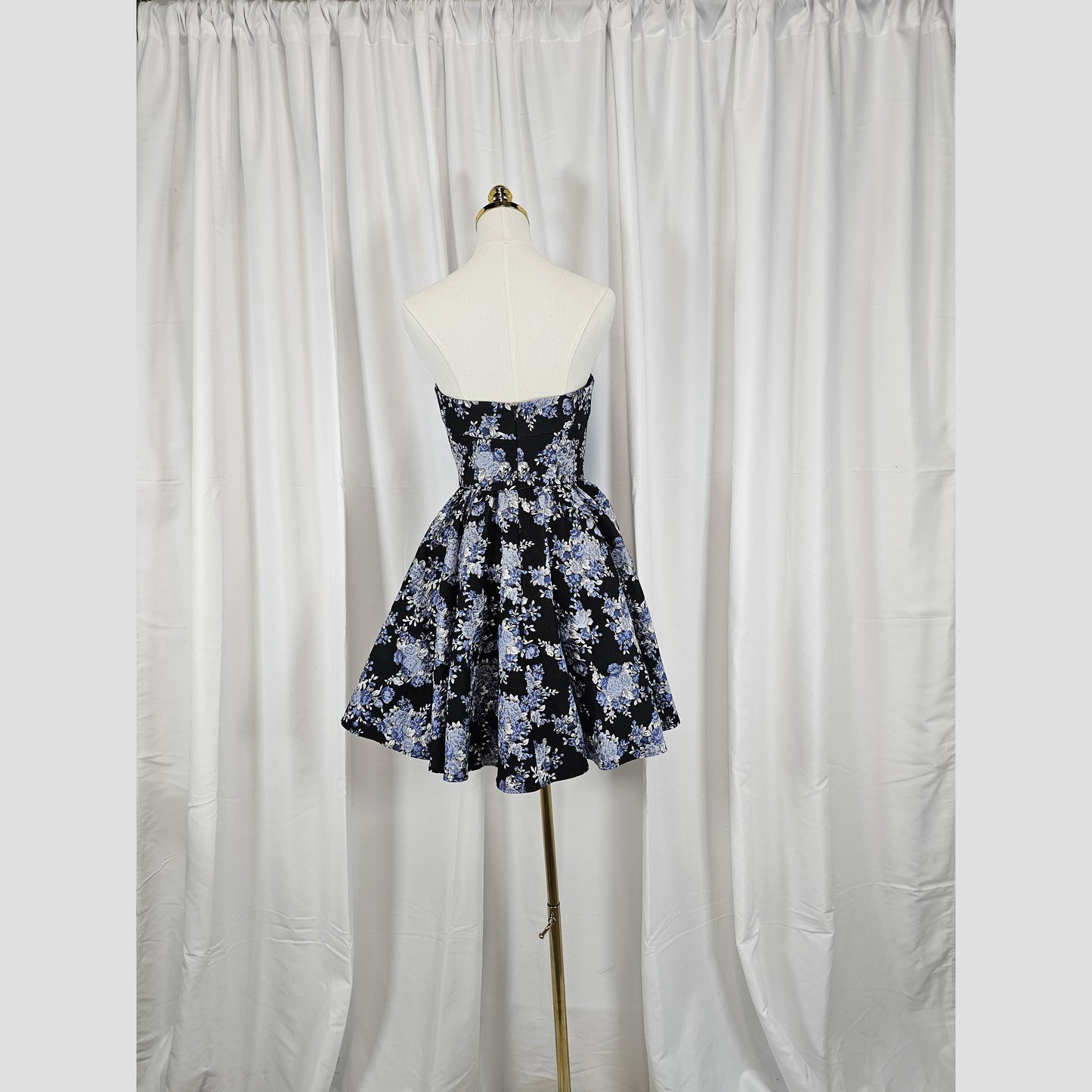 Floral Fantasy Fit-and-Flare Dress: Where Elegance Blooms