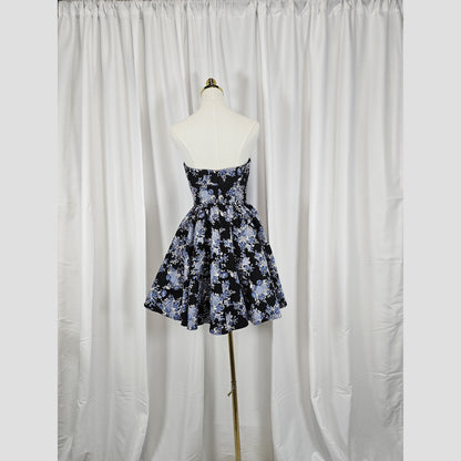 Floral Fantasy Fit-and-Flare Dress: Where Elegance Blooms
