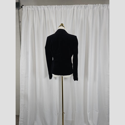 Velvet Victory: The Double Button Chic Blazer