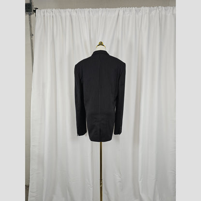 Pinstripe Power Play Blazer: Elevate Your Authority Game