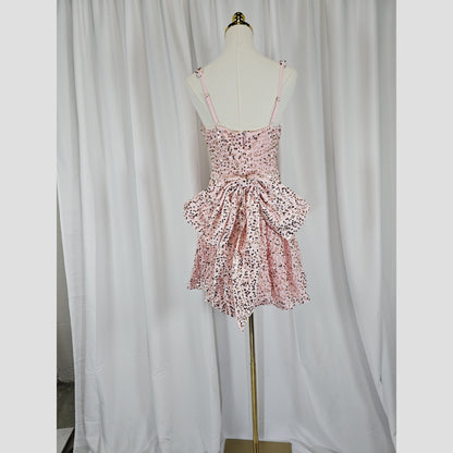 Bubbling Blush Bow-Tie Delight Dress