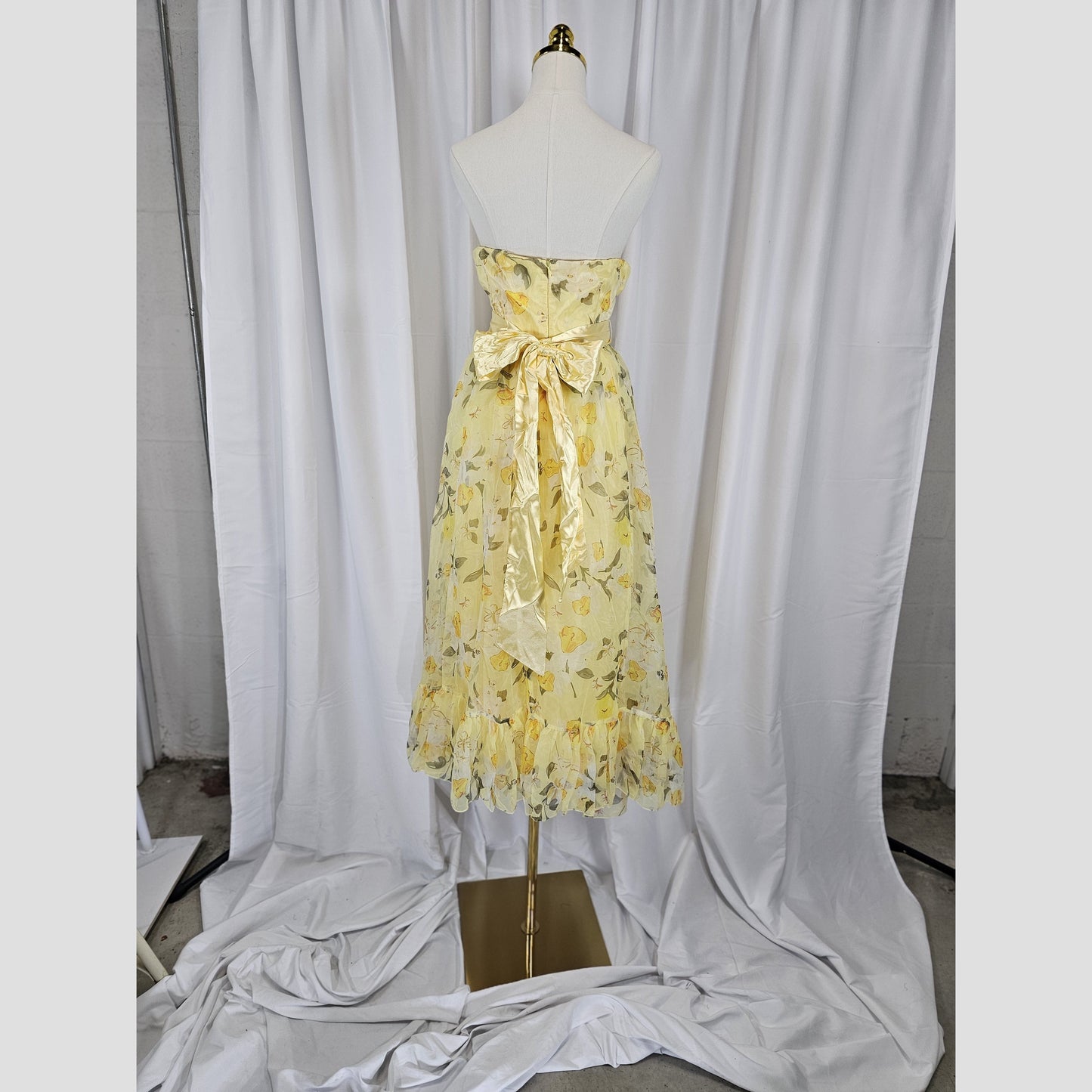 Sunshine Serenade Floral Midi Dress