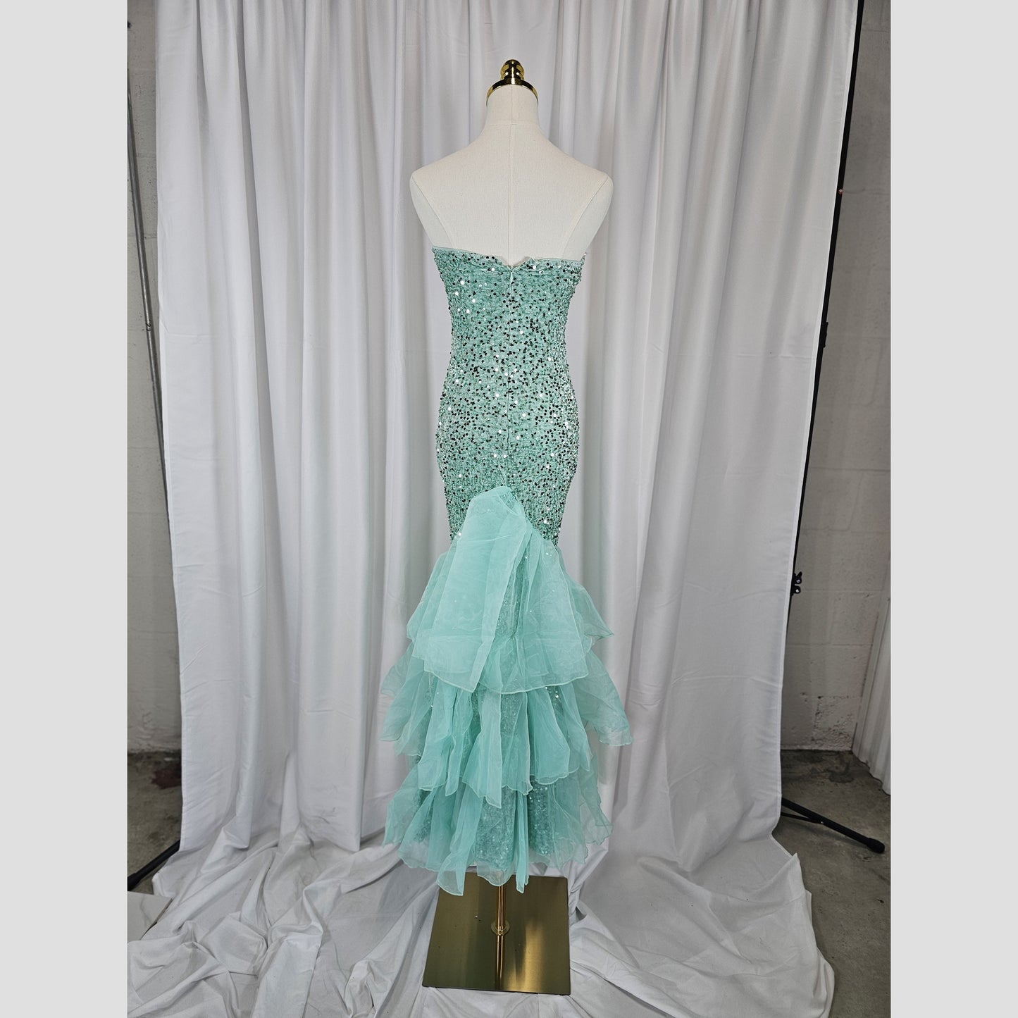 Aqua Dreamy Sparkle Mermaid Dress