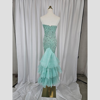 Aqua Dreamy Sparkle Mermaid Dress