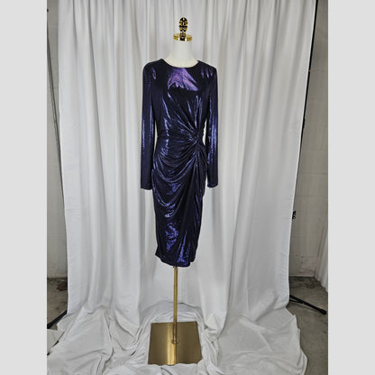 Luxe Turn-Up the Night Midi Dress: Shine Like the Stars!
