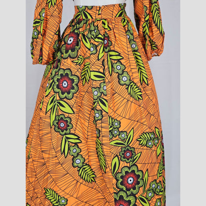Tropical Delight: The Bold Floral Maxi Skirt