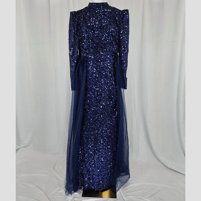 Dazzling Midnight Stardust Gown