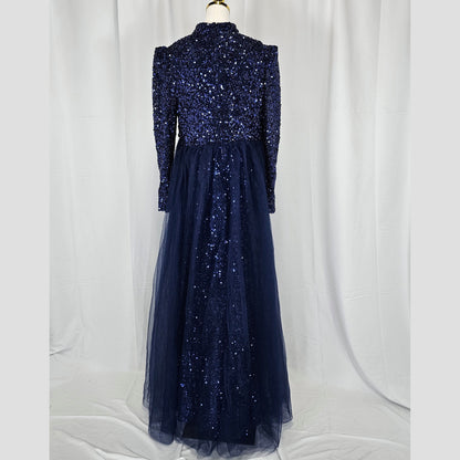 Dazzling Midnight Stardust Gown