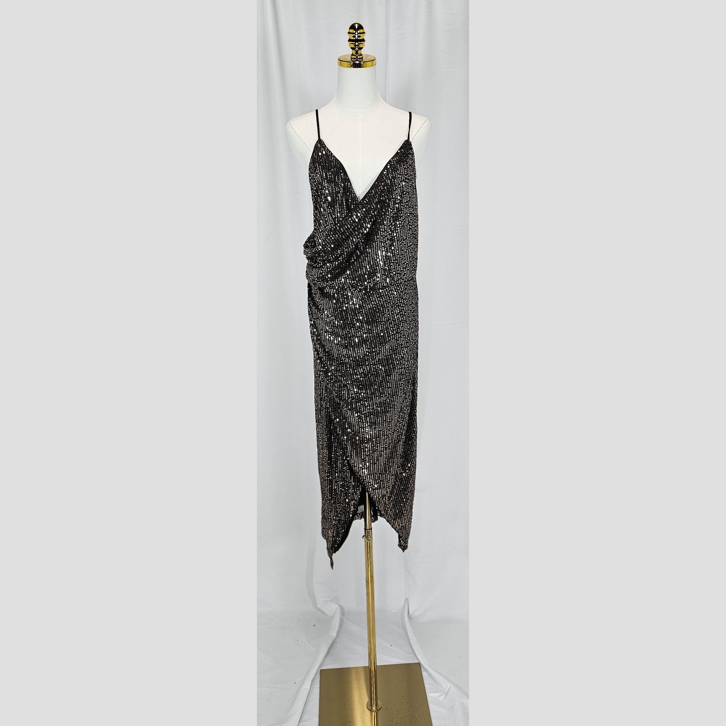 Shimmering Stardust Slip Dress: Shine Like the Cosmos