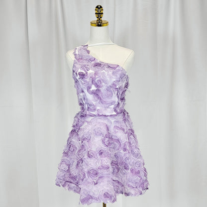 Lavender Blossom Fantasy Dress: Petal Power Fashion!
