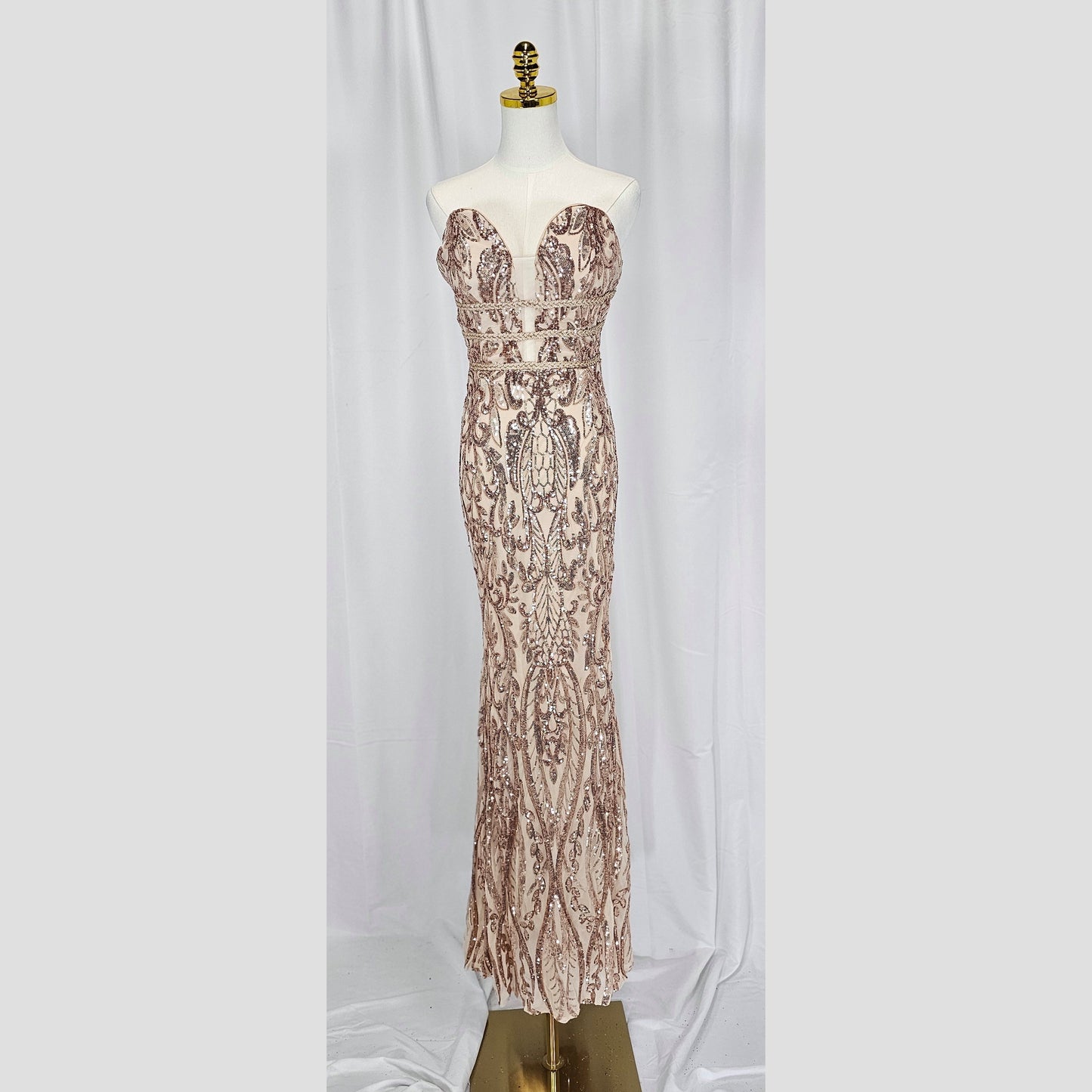 Glamour Goddess Sequined Evening Gown