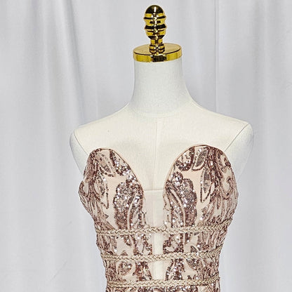 Glamour Goddess Sequined Evening Gown