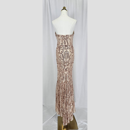 Glamour Goddess Sequined Evening Gown