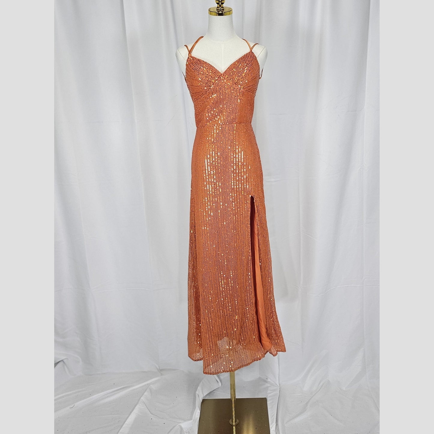 Sunset Sparkle Slip Dress: Shine Bright Like the Evening