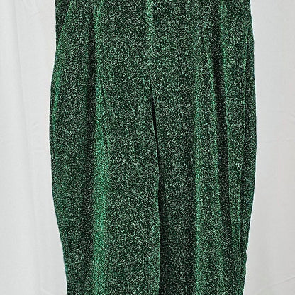 Emerald Enchantment: Dazzling Sparkling Dress