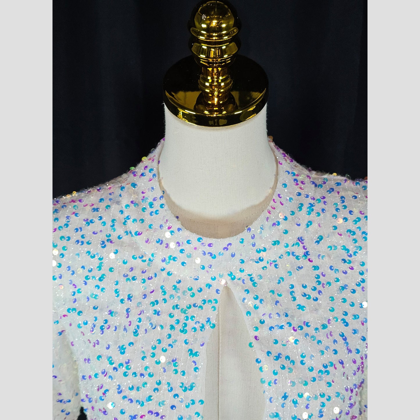 Dazzling Ice Queen Cocktail Dress with a Splash of Sparkle