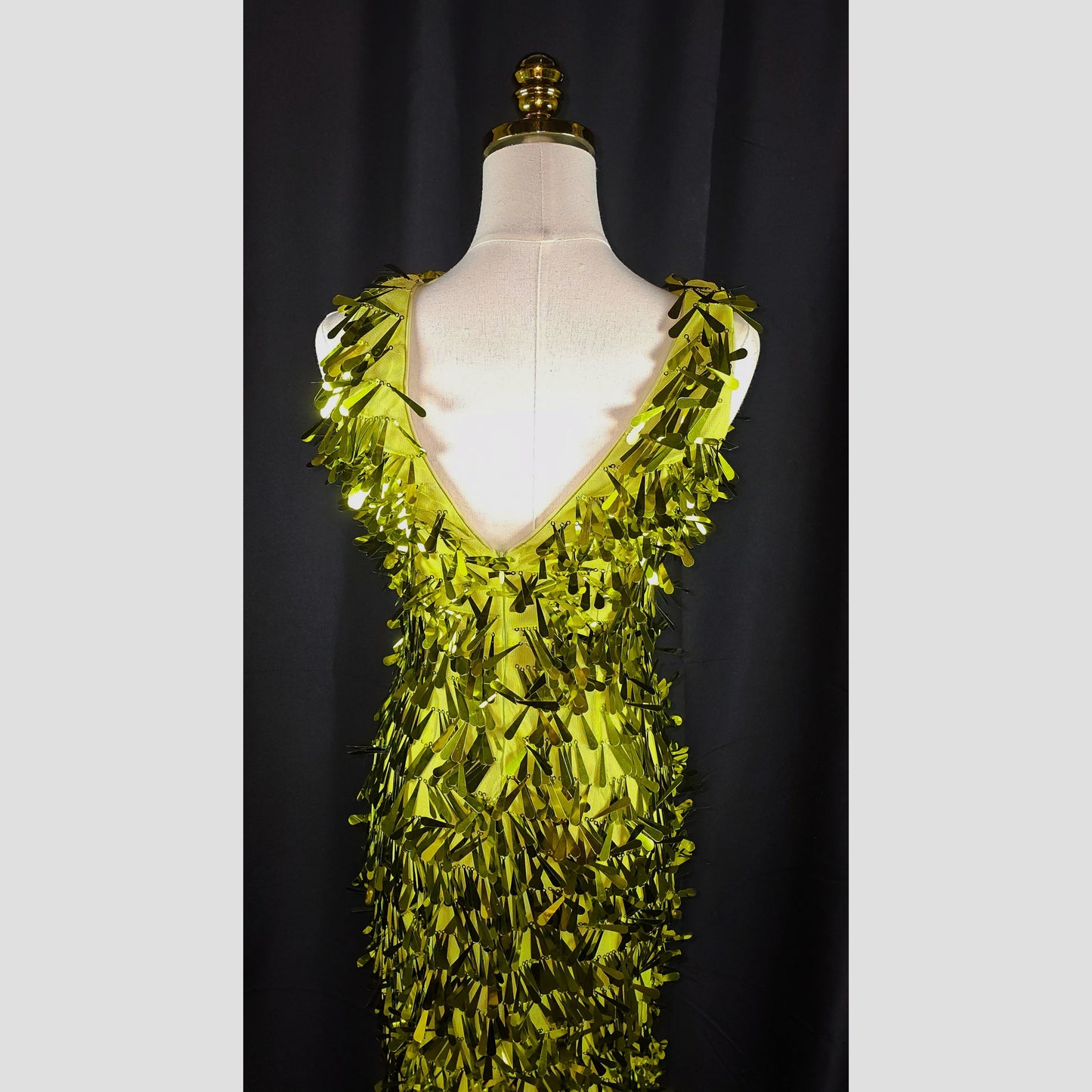 Disco Inferno Glamour Gown: Shine Bright Like a Neon Light