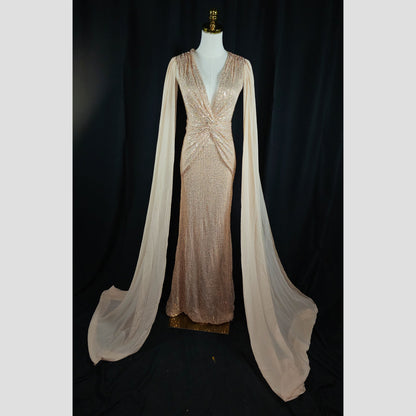 Glistening Goddess Evening Dress - Sparkle with Flair!